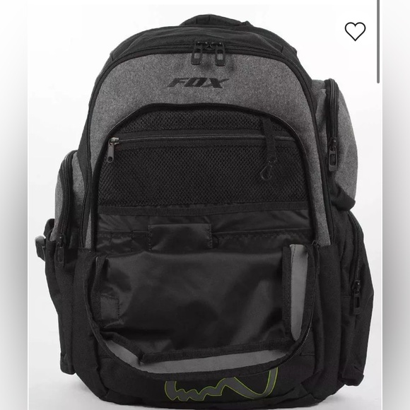 Fox Step Up II Black and Gray Backpack with Green Accent - Picture 2 of 9
